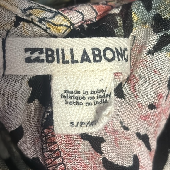 Billabong Dance on the Air Dress Floral Maxi Cottagecore Sleeveless Sheer Small - Picture 4 of 13